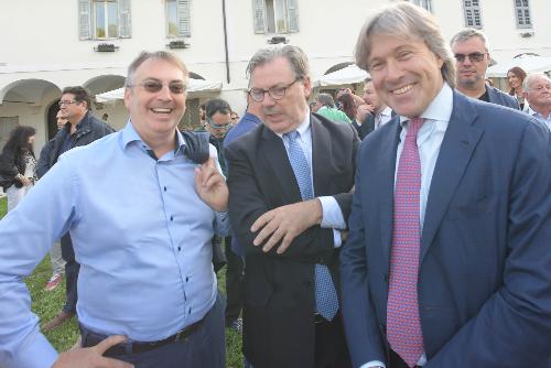 L'assessore regionale al turismo Sergio Emidio Bini a Gusti di frontiera con il console di Slovenia Vojko Volk